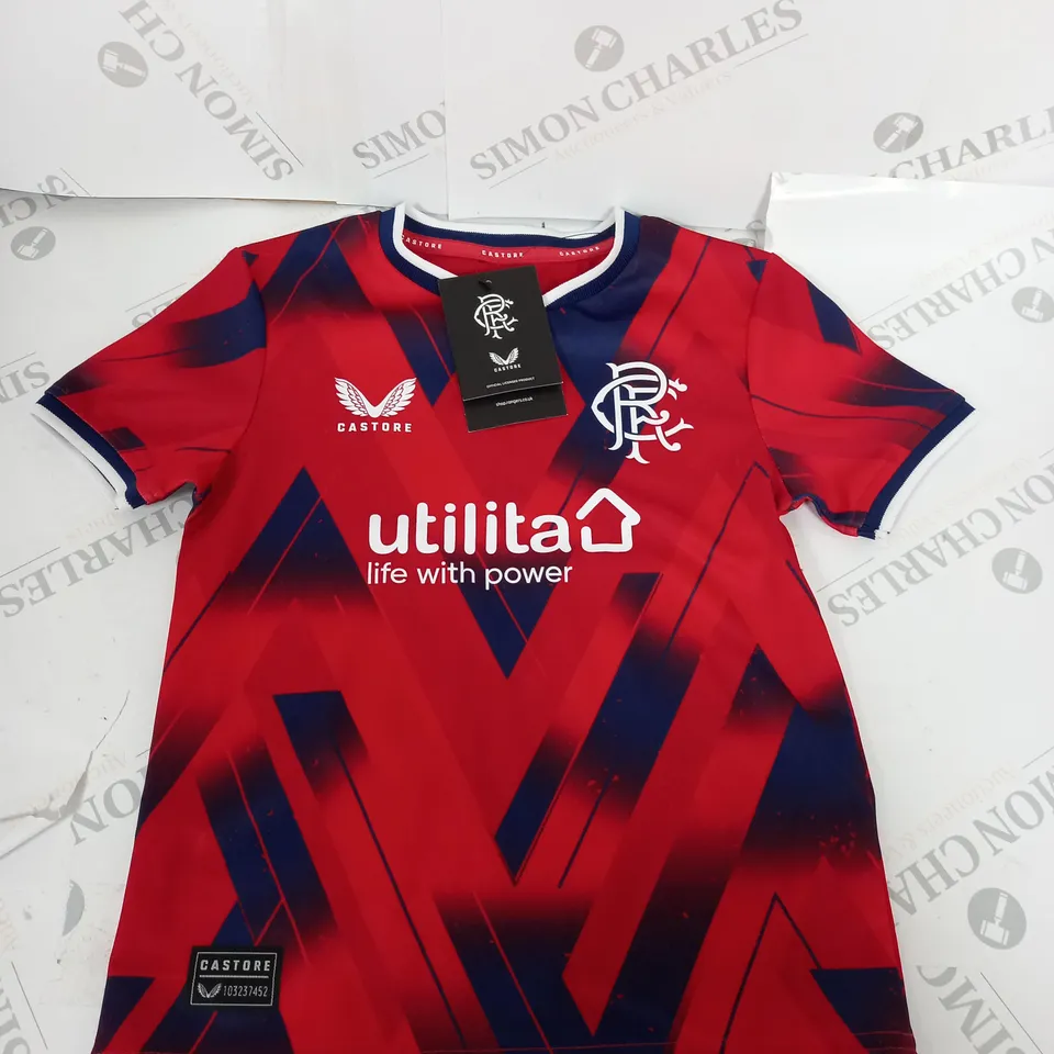 RANGERS FC AWAY SHIRT SIZE 4-5 YEARS