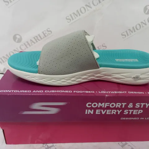 SKETCHERS GO WALK SANDAL - GREY SIZE 3