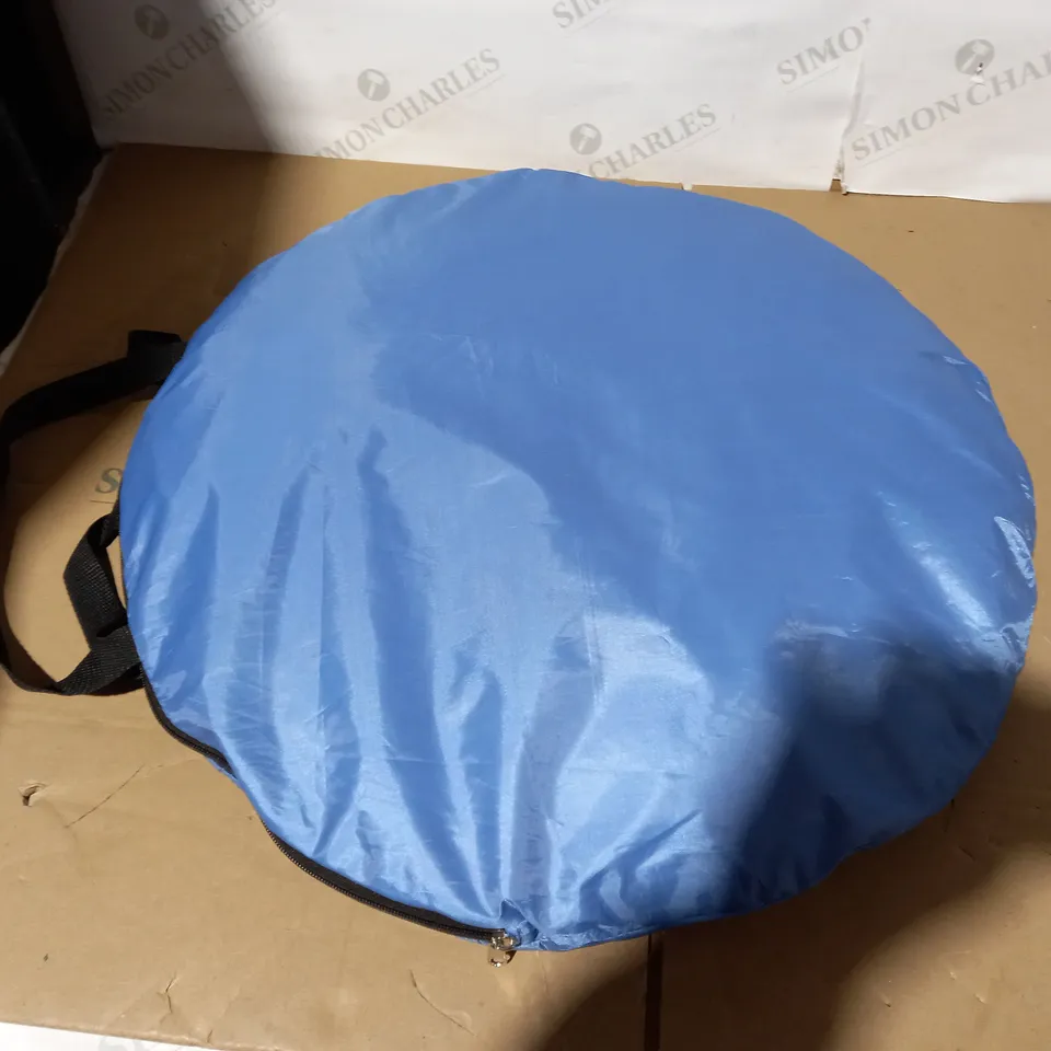 DESIGNER BLUE CANVAS POP UP TENT