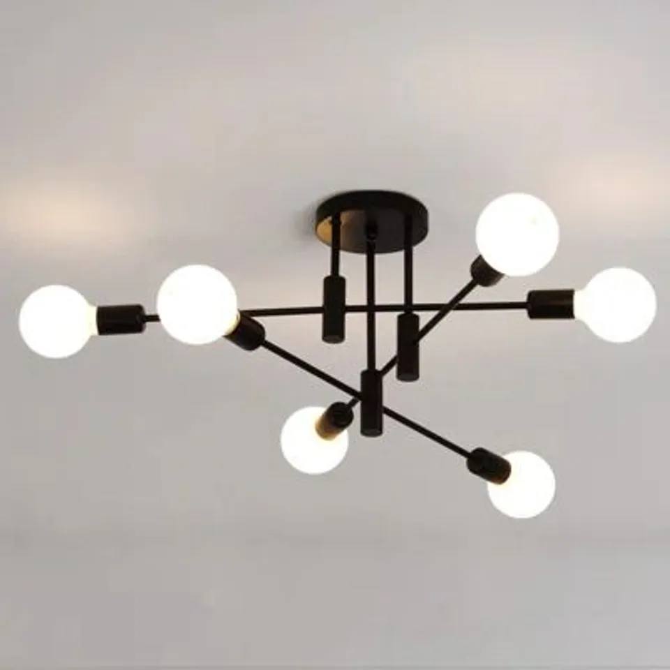 BOXED COBLITZ 6-LIGHT 62cm SPUTNIK SEMI FLUSH MOUNT (1 BOX)