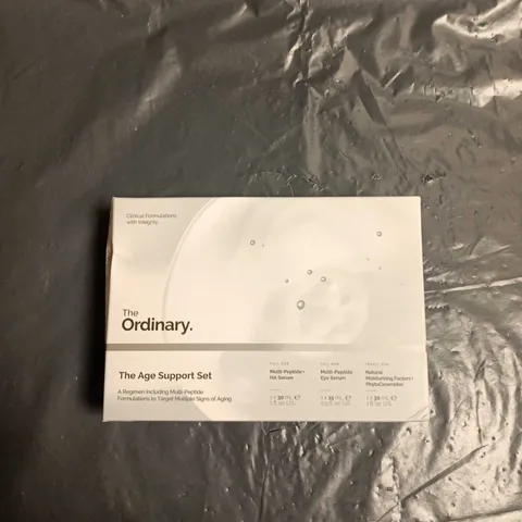 THE ORDINARY AGE SUPPORT SET – MULTI-PEPTIDE HA SERUM, MULTI-PEPTIDE EYE SERUM & NATURAL MOISTURIZING FACTORS + PHYTOCERAMIDES