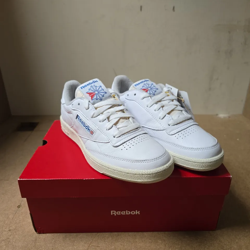 REEBOK CLUB C 85 VINTAGE TENNIS SNEAKERS WHITE SIZE UK 7 BOXED