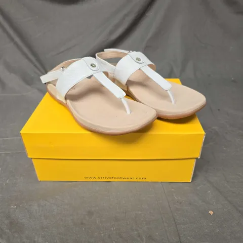 STRIVE ALANA SANDALS - WHITE - SIZE 7