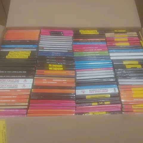 BOX OF APPROX 100 BRAND NEW MUSIC CDS TO INCLUDE;