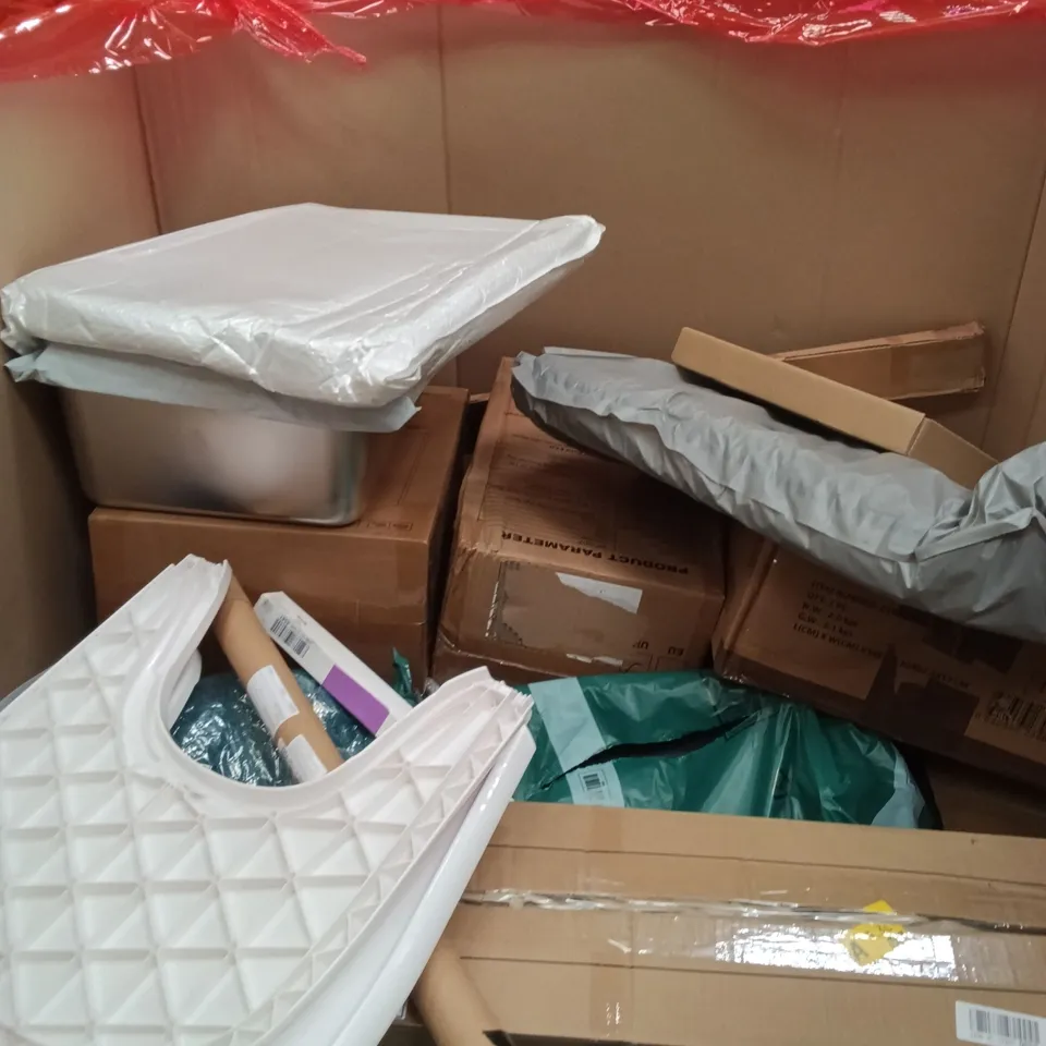 PALLET OF ASSORTED HOUSEHOLD GOODS AND PRODUCTS TO INCLUDE; HEATING BLANKET,FOAM BED XXL, COOKING TRAY 