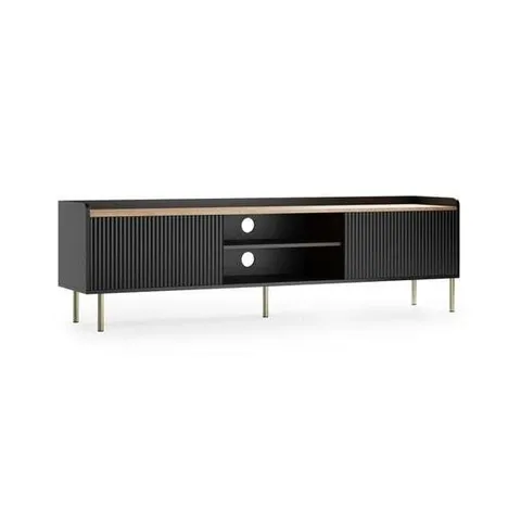 BOXED GEORGI EXTRA WIDE TV UNIT FOR TVS UP TO 80" - NATURAL (1 BOX)