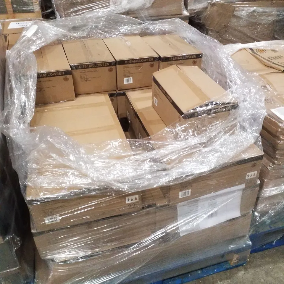 PALLET CONTAINING APPROXIMATELY 35 BOXES OF 6 BRAND NEW HOCUS POCUS HANGING CHARACTERS (2 OF EACH)
