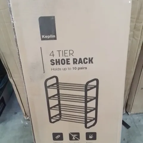 BOXED KEPLIN 4 TIER SHOE RACK