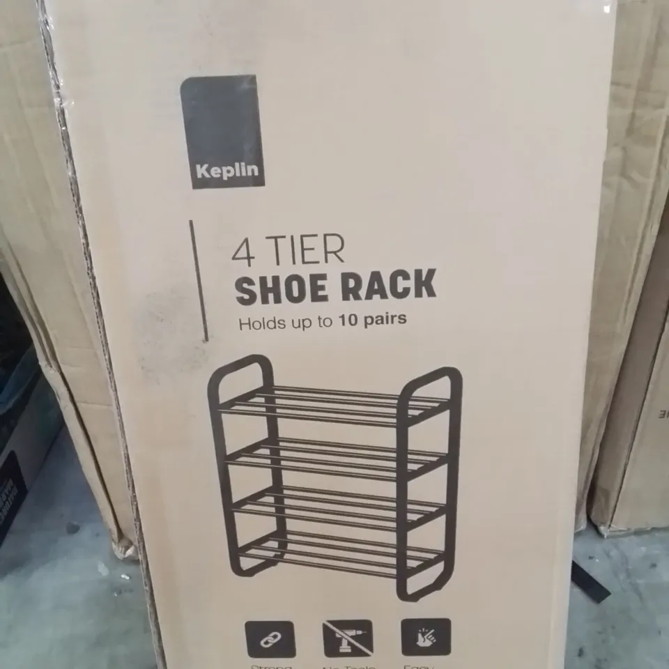 BOXED KEPLIN 4 TIER SHOE RACK