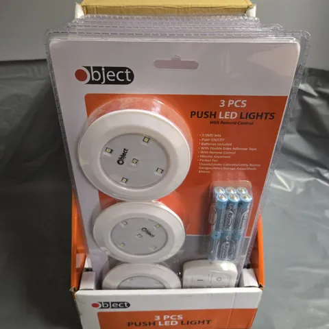 5-PACK CDU OF OBJECT 3-PIECE PUSH LED LIGHTS