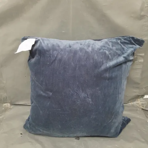 JOHN LEWIS COTTON VELVET CUSHION IN NAVY - 50 X 50CM 