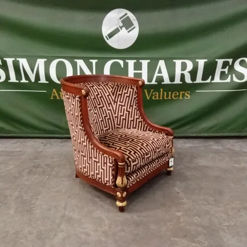 QUALITY HIGH-END DESIGNER HIGH-BACK LUXURY ACCENT CHAIR