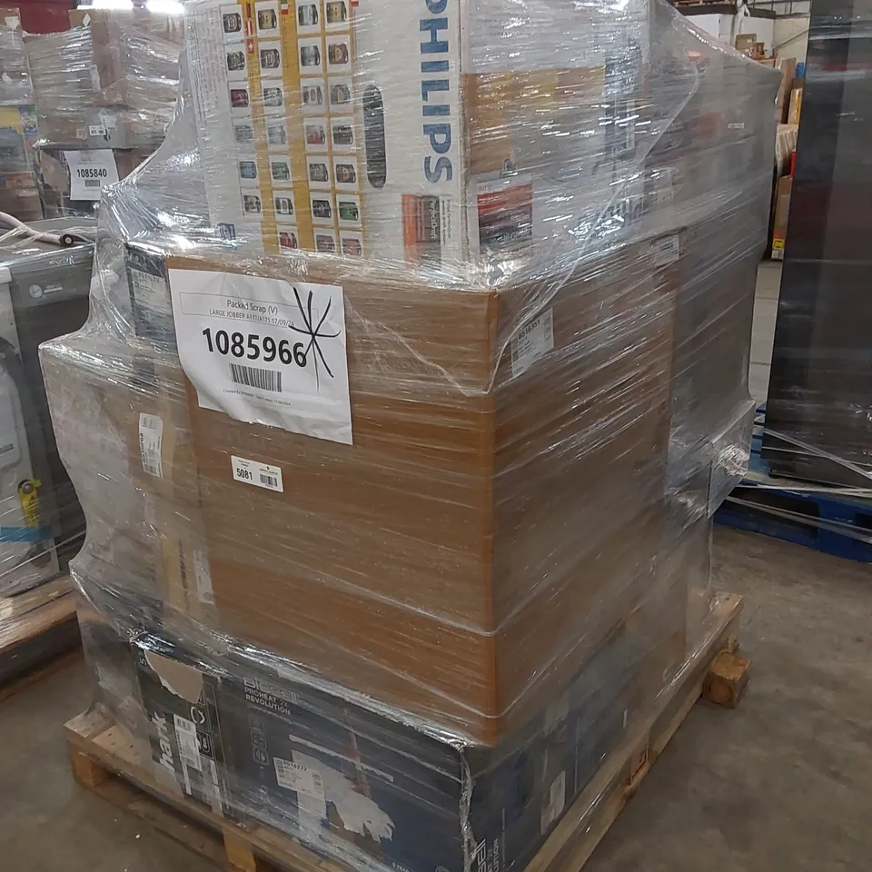 PALLET OF APPROXIMATELY 22 UNPROCESSED RAW RETURN HOUSEHOLD AND ELECTRICAL GOODS TO INCLUDE;