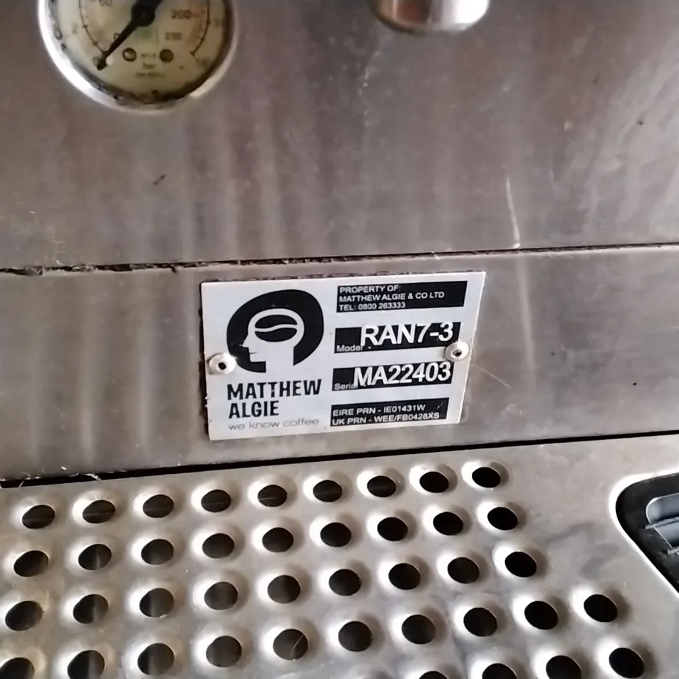 RANCILIO BARISTA 3 STATION COFFEE MACHINE 