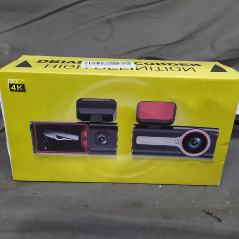 4K Dash Cam Front & Rear Kit – Dual Car DVR (Boxed)