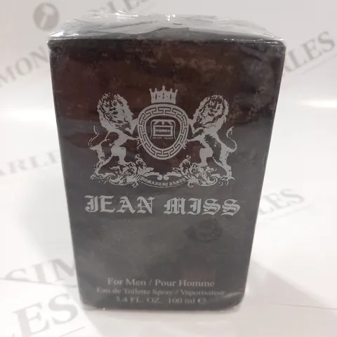 BOXED AND SEALED JEAN MISS FOR MEN EAU DE TOILETTE 100ML