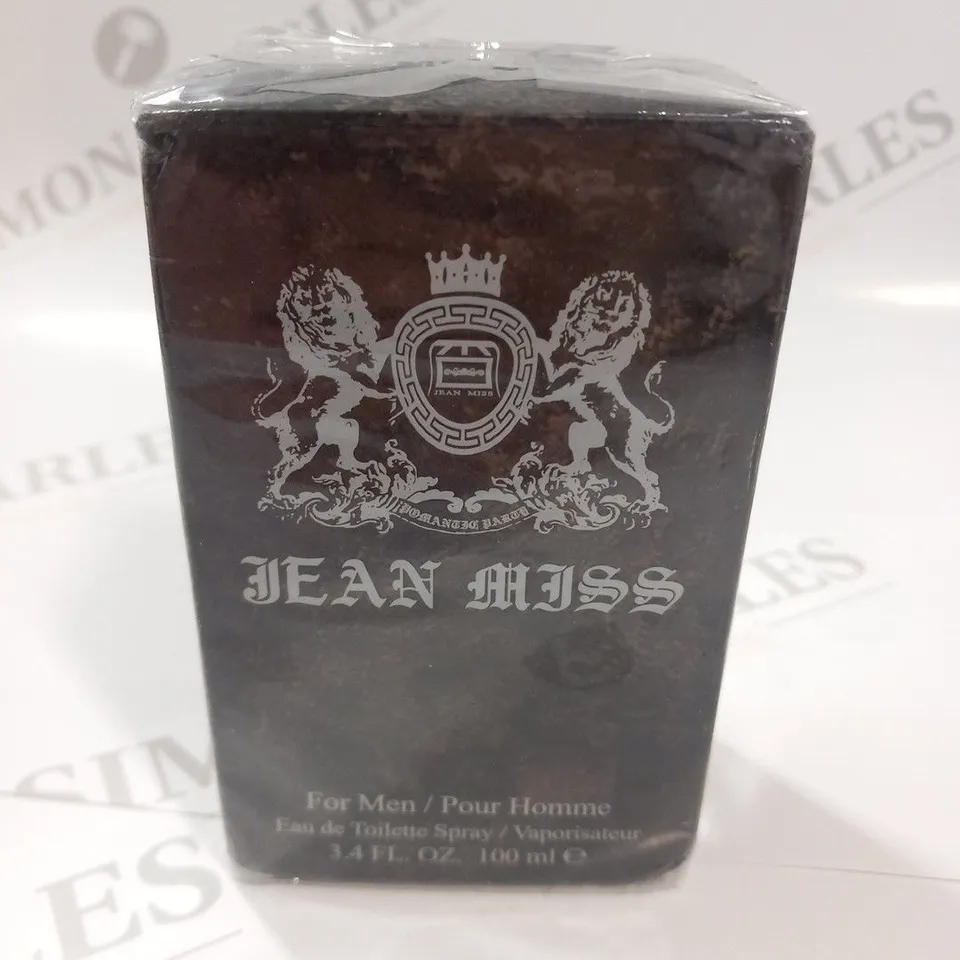 BOXED AND SEALED JEAN MISS FOR MEN EAU DE TOILETTE 100ML