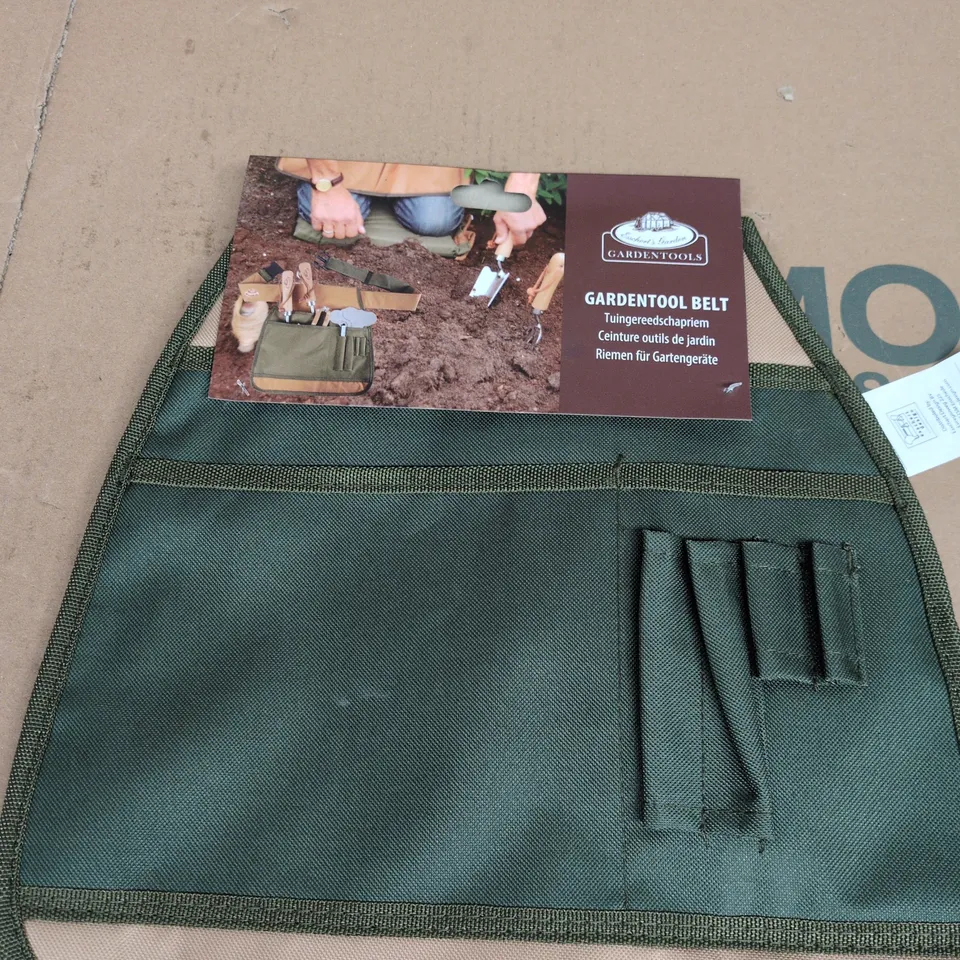 GARDENTOOLS GARDEN TOOL BELT WITH POCKETS – GREEN