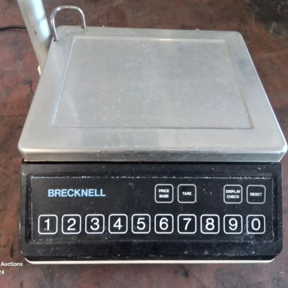 BRECKNELL INDUSTRIAL WEIGHING SCALES (POWERS ON) 