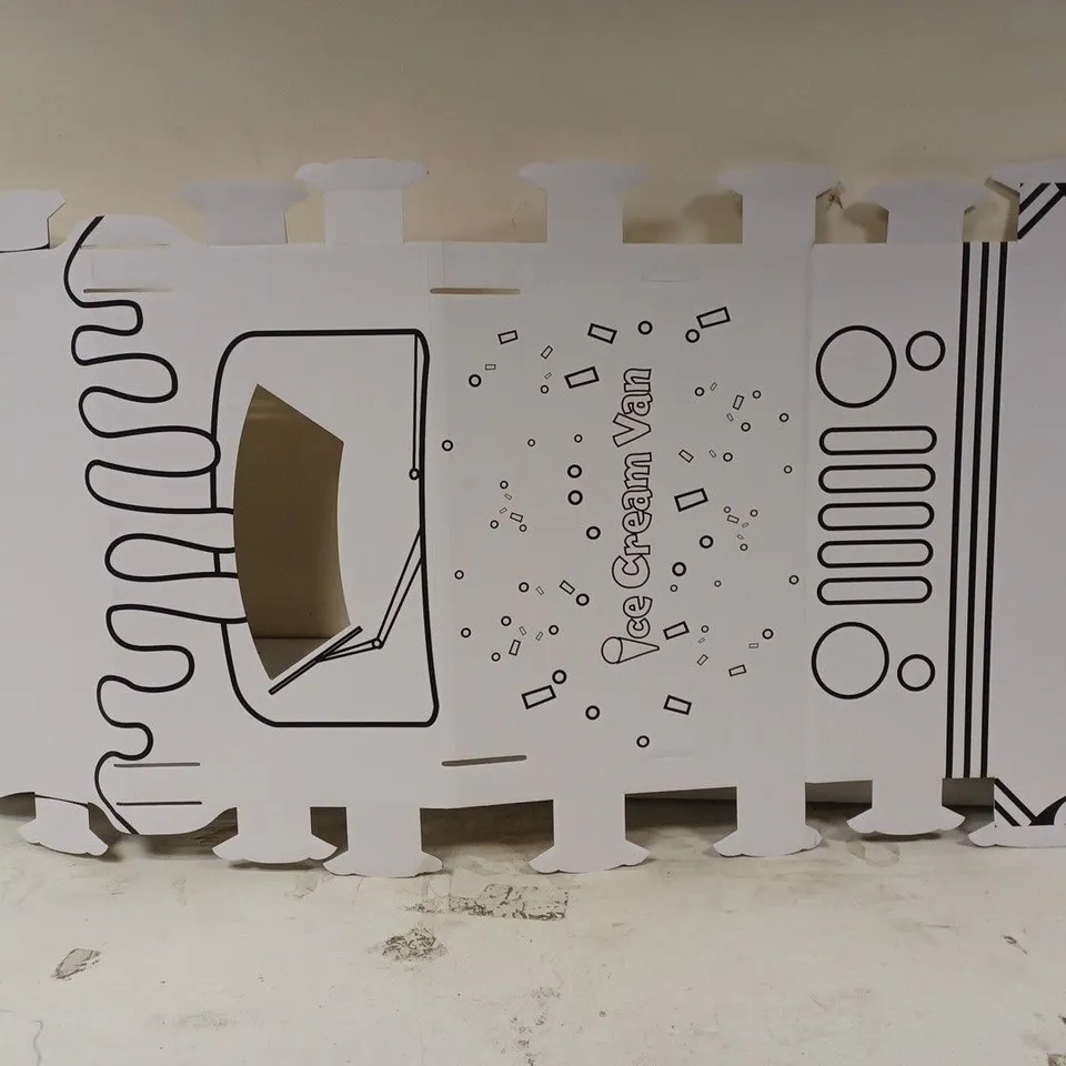 BOXED HOBBY CRAFT COLOUR IN CARDBOARD ICE CREAM VAN. 