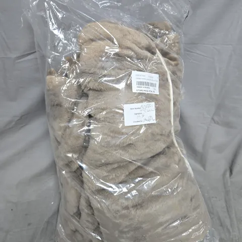 COZEE HOME LUXURY FAUX FUR HEATED THROW