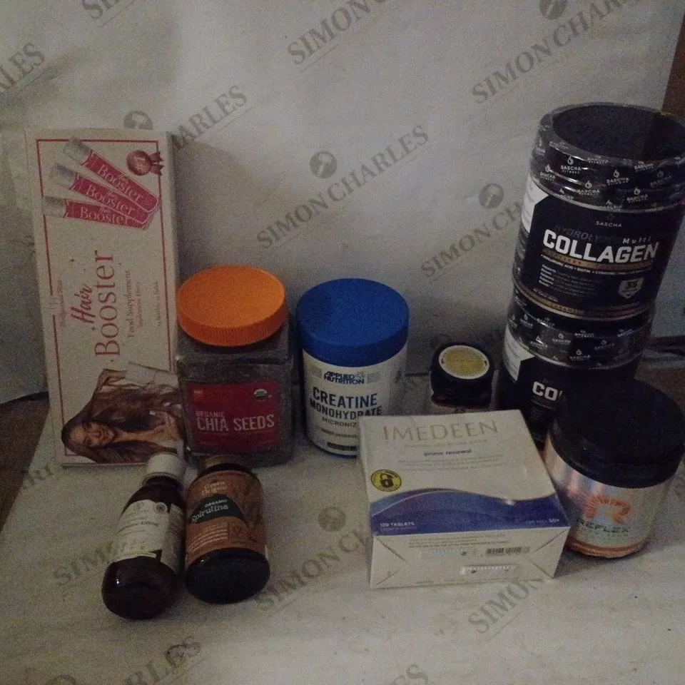 GROUP OF APPROX 10 ASSORTED HEALTH AND BEAUTY SUPPLEMENTS