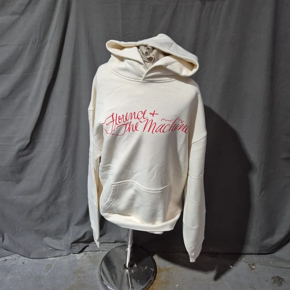 FLORENCE & THE MACHINE HOODIE – CREAM, SIZE M
