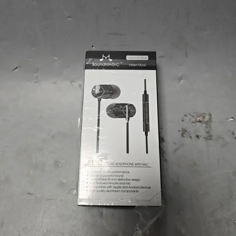 BOXED SOUND MAGIC E11C IN EAR HEADPHONES WITH MIC 