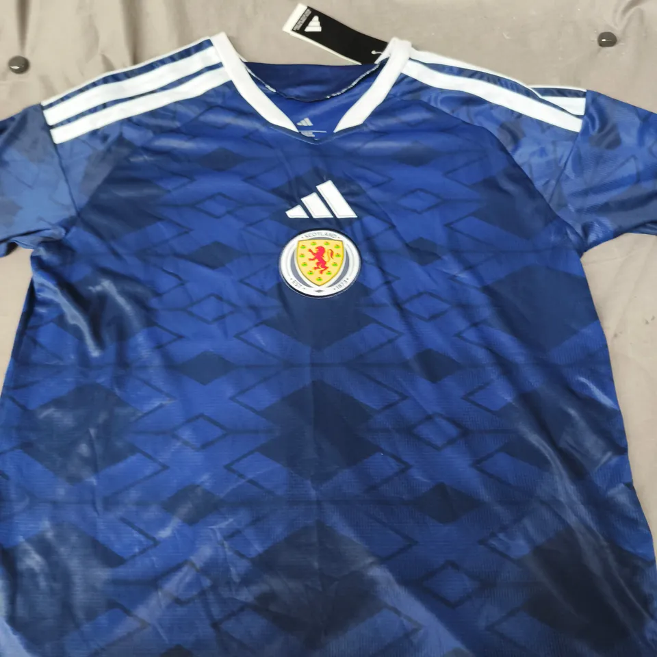 ADIDAS SCOTLAND NATIONAL FOOTBALL TEAM HOME JERSEY -SIZE L