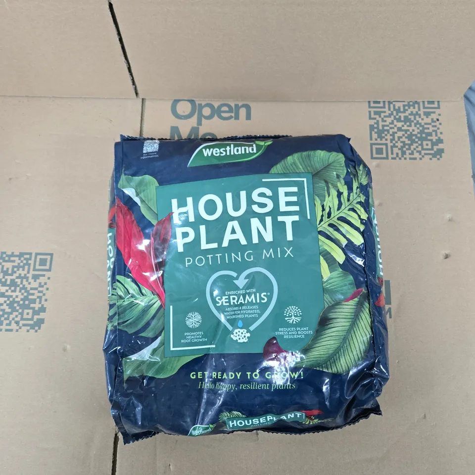 CAGE OF APPROXIMATELY 15 ASSORTED ITEMS TO INCLUDE: HOUSE PLANT POTTING SOIL 