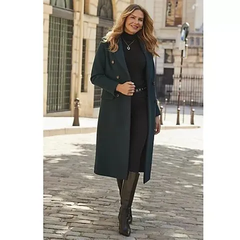 SOSANDAR MILTARY COAT FOREST GREEN SIZE 18