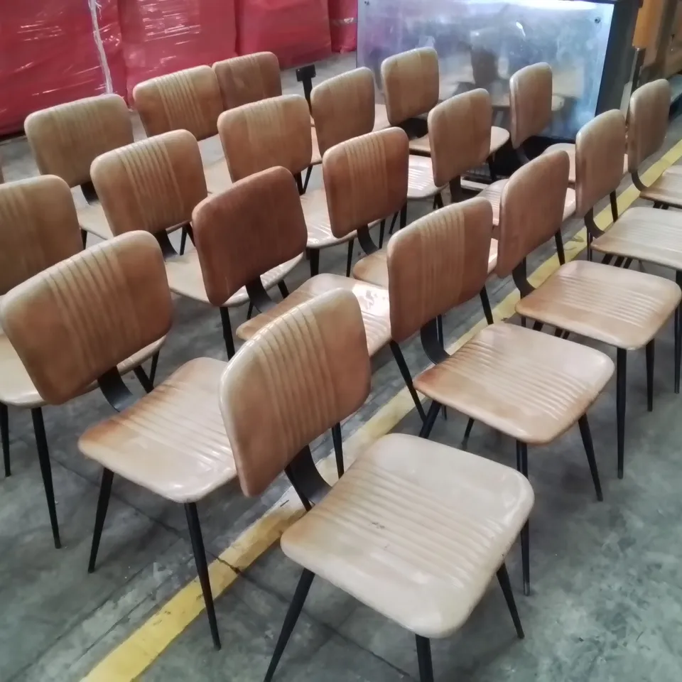 20x COMMERCIAL FAUX LEATHER RESTAURANT CHAIRS 