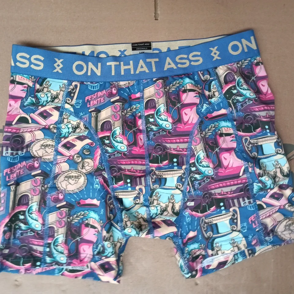 ON THAT ASS ORIGINALS LUX BOXER BRIEFS SIZE LARGE