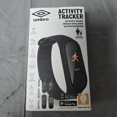 UMBRO ACTIVITY TRACKER WRISTBAND – BLACK FITNESS BAND 