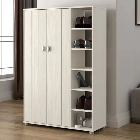 BOXED HANSEL 12 PAIR SHOE STORAGE CABINET