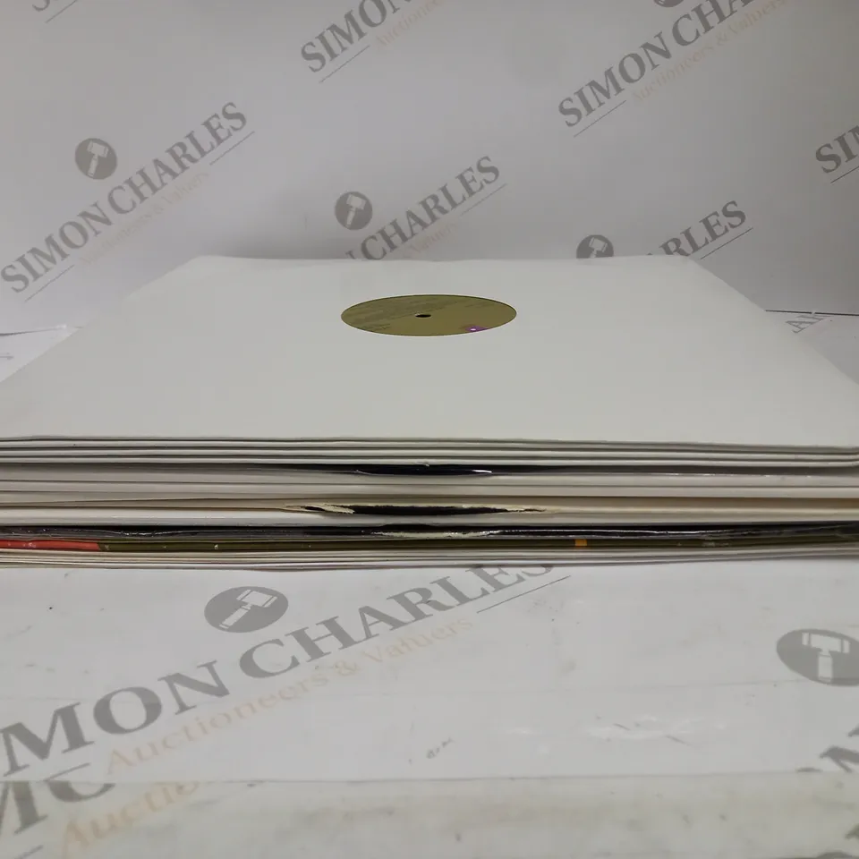 APPROXIMATELY 10 ASSORTED VINYL DISKS FROM VARIOUS ARTISTS TO INCLUDE THE STREETS, THE O'JAYS, SADE ETC 