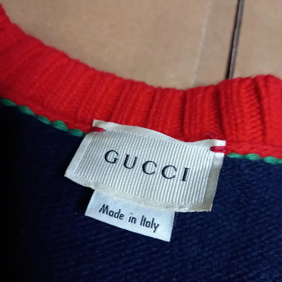 GUCCI NAVY BLUE SWEATER/CARDIGAN  