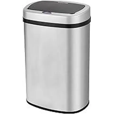 BOXED DISPLAY4TOP STAINLESS STEEL AUTOMATIC TOUCHLESS SENSOR BIN (58LROUND)