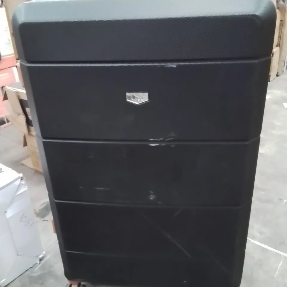 LUGG TRAVEL SUITCASE BLACK&BROWN