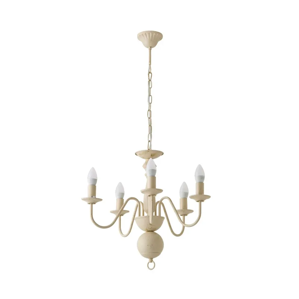 BOXED ESHELMAN 5-LIGHT CANDLE STYLE CHANDELIER