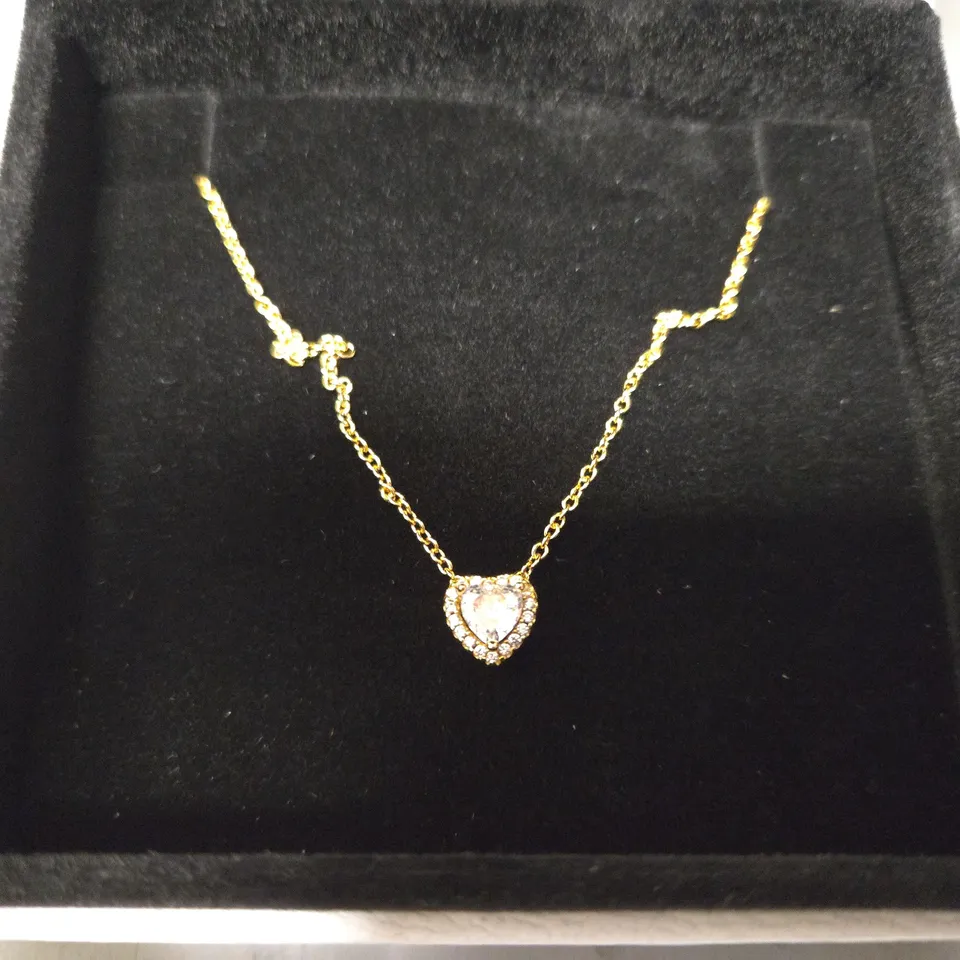 BOXED PANDORA GOLDEN HEART NECKLACE 