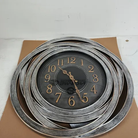 BOXED SMART GARDEN - 20" RIPLEY WALL CLOCK - CRACK IN GLASS