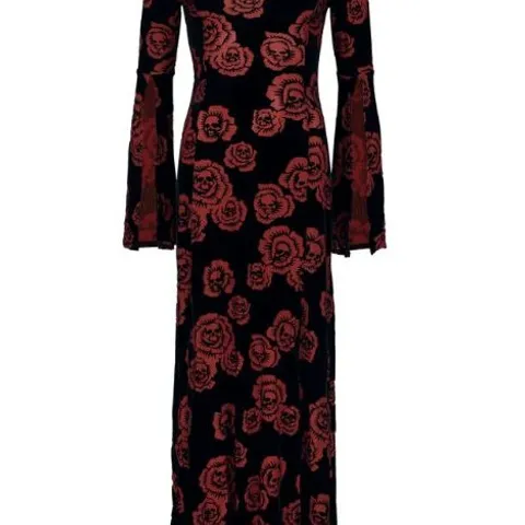BRAND NEW "PANDORA'S ROSE MAXI DRESS" MAXI DRESS BLACK-RED BY KILLSTAR SIZE XXL