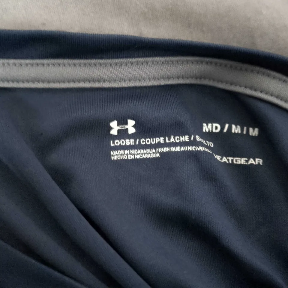 UNDER ARMOUR MEN'S HEATGEAR T-SHIRT (NAVY) 