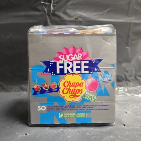 CHUPA CHUPS SUGAR FREE LOLLIPOPS BOX (50) – ASSORTED FLAVOURS
