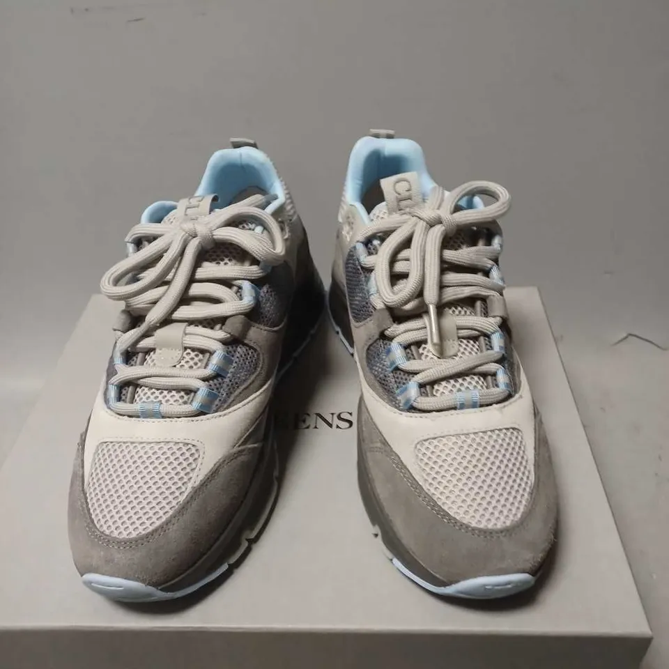 BOXED PAIR OF CLEENS AERO RUNNER TRAINERS IN SLATE - 7