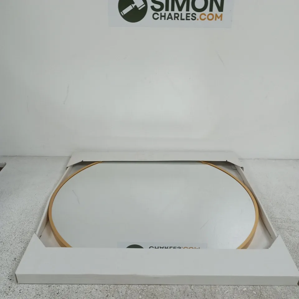 LARGE MIRROR WITH WOODEN FRAME – BOXED