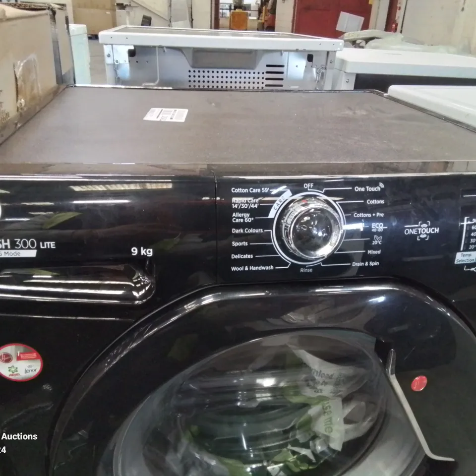 HOOVER H3W492DABB41-80 H-WASH 300 LITE WASHING MACHINE - BLACK 