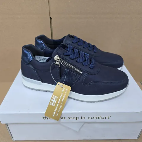 BOXED PAIR OF DR KELLER MARTINA SHOES IN NAVY - SIZE 3