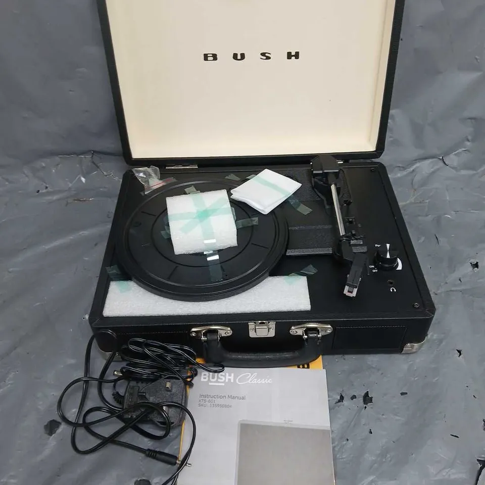 BUSH CLASSIC TURNTABLE - BLACK